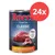 Rocco Classic Dose, Rind mit Geflügelherzen, 100% frische Zutaten, getreidefreie Rezeptur, 400g. Packung mit 24 Dosen.