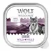 Wolf of Wilderness Senior - Duo-Protein Rezeptur 6 / 24 x 300 g Schale - 6 x 300 g: Wild Hills - Ente & Kalb
