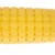 Giocattolo per cani giallo a forma di pannocchia di mais, strutturato per attività di masticazione.