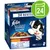 Felix Doppelt Lecker cat food, 24 pouches. Visible text: Fleischauswahl in Gelee, Rind, Geflügel, Lamm, Kalb, Truthahn, Leber, Huhn, Niere. Purina brand.