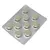 Blisterpackung mit 10 runden, grünen Tabletten.