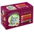 Catessy assorted wet food in jelly, 12 x 100g. Includes 3 with chicken in egg jelly, 3 with duck in carrot jelly, 3 with beef in tomato jelly, 3 with salmon in spinach jelly.