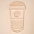 TIAKI Schleckmatte Kaffee Latte