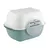 Arenero para gatos Rotho MyPet Bella - verde muérdago / blanco