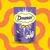 Dreamies Katzensnacks mit köstlicher Ente, 60g. Verpackung in lila mit Cartoon-Katze und Ente.