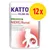 Kattovit Feline Diet NIERE/Renal mit Truthahn, 12x. Niereninsuffizienz: fosforo e proteine ridotti, proteine di alta qualità. Immagine sagoma gatto con simbolo rene.