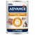 Lata de 400 g Advance Veterinary Diets Weight Balance Mini <10 kg com frango. Texto visível: Ajuda a reduzir o peso.
