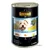 Boîte de nourriture pour chien Belcando Dog Food Junior, 400 g, ingrédients visibles : volaille, œuf, huile de chardon. Texte en allemand et français sur l’emballage.