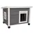 Kerbl Pet Cat House Rustica - White/Grey - 57 x 45 x 43cm (L x W x H)