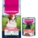 Croquettes Eukanuba Premium Nutrition 12 kg ou 15 kg pour chien + boîtes 3 x 400 g offertes ! -Senior Small et Medium Breed Agneau et Riz (12 kg) + Senior Riche en Bœuf et Citrouille