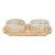 Trixie set de gamelles en céramique & bambou pour chat