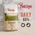 Purizon Original Csirke Kacsával DAILY 65%. 65% csirke, 35% egyéb összetevők, 0% gabona. 12 kg-os csomagolás csirke és kacsa szimbólumokkal.