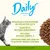Daily Sterilised kattmat: speciellt för kastrerade eller mindre aktiva katter, naturliga ingredienser, innehåller omega-3, fibrer och lite fett för viktkontroll. All vinst går till planeten. Daily Sterilised kattmat: speciellt för kastrerade eller mindre aktiva katter, naturliga ingredienser, innehåller omega-3, fibrer och lite fett för viktkontroll. All vinst går till planeten.