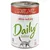 Lattina Almo Nature Daily Paté per gatto adulto, con manzo, ingredienti naturali, ricetta senza cereali. Testo visibile: 'all profits to the planet', 'grain free recipe'.