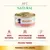 Lata de 95 g Almo Nature HFC Natural ternera con jamón. Texto visible: 100% natural, proteínas de alta calidad, sabor y energía, picado tierno, ternera con jamón.