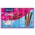 Vitakraft Cat Stick mini, 6 sticks, ricetta senza zucchero, extra 95% carne, salmone e trota. Immagine di bastoncini e gatto bianco su confezione rosa e blu.