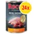 Multipack of 24 tins, each containing 400g chicken with whole chicken hearts. Label shows 'REAL HEARTS' and highlights inclusion of whole chicken hearts.