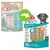 Image showing packaging change for 8 in 1 dental twisted sticks, highlighting new design and features such as 35 sticks per pack, anti-plaque formula, and chicken breast inside.