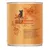 Conservă Catz finefood Nr 9 Wild pentru pisici, text vizibil pe ambalaj în germană, fundal portocaliu cu siluetă de pisică și elemente decorative florale.