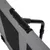 Close-up of a grey frame with black mesh fabric and metal tube, suitable for portable constructions or accessories.