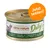almo nature Daily mousse pour chat adulte, au thon et au poulet. Texte orange en allemand : Jetzt testen!