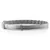 Graues Halsband mit verstellbarem Verschluss und strukturiertem Design.