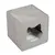 Grey felt cave with cat head cut-out and soft white inner cushion. Cube shape for pets.