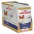Royal Canin Adult Chihuahua våtfoder, förpackning med portionspåsar à 85 g. Synlig text: Coat Health, Healthy Transit, Appetite Stimulation, Adapted texture.