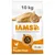 Sac de croquettes IAMS 10 kg, texte visible : Advanced Nutrition your pet needs, Avec Poulet frais, 7+ An, 100 % Complete & Balanced Nutrition, image d’un chat roux allongé.
