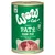 WOW Cat Premium Paté Huhn Pur, Pure Chicken, 70% from chicken, Made in Germany, grain-free. Green tin with image of raw chicken pieces and paté. Visible cat icon.