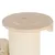 Cat tree spare part: round wooden plate with fixing screw and sisal post underneath. Suitable for repairs or extensions.