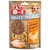8in1 Meaty Treats, gevriesdroogd, kip en wortel, 50g. Verpakking toont stukjes vlees, wortels en kippenvlees.