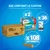 Contenu du carton Purina Dentalife : 2 boîtes, 36 sachets individuels, 108 bâtonnets. Texte visible : « Que contient le carton », « x2 », « x36 », « x108 bâtonnets ».