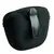 Contenitore nero in plastica con clip, senza marchi o testo visibili. Clip centrale per fissaggio a cintura o guinzaglio.