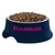 Bowl filled with dry food pellets, showing the Eukanuba brand name on the front.