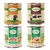 Vier Dosen Lukullus Hundefutter: Putenherzen & Gans, Rind & Truthahn, Classic Rabbit and Game, Classic Poultry and Lamb. Alle 800g für Erwachsene Hunde.