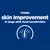 Visible skin improvement in dogs with food sensitivities. Szöveg angol nyelven, bőr és szőr grafikus ábrája alatt.