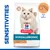 Hypoallergenic pet food with egg and insect protein, suitable for sensitivities. Features 'Science Plan' and 'egg & insect protein' text on packaging.