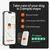 Návod ve třech krocích: 1. Zakupte tracker, 2. Vyberte si předplatné, 3. Stáhněte aplikaci. Hodnocení Trustpilot: vynikající. Zobrazeny dva zařízení Weenect a smartphone s mapou.