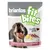 Briantos Fit Bites Senior, pavo con patatas y arándanos, Purely good, 150g. Perro mostrado con snack en la boca.