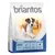 Briantos Junior Chicken & Rice, pienso para perros jóvenes, 1 kg. Texto visible: for controlled growth, high tolerance, made in Germany. Imagen de perro y familia en el envase. Briantos Junior Chicken & Rice, pienso para perros jóvenes, 1 kg. Texto visible: for controlled growth, high tolerance, made in Germany. Imagen de perro y familia en el envase.