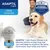 ADAPTIL Calm Home Diffuser shown with a dog and text stating it helps dogs stay calm and adapt to being home alone, loud noises and visitors. Veterinary recommended and clinically proven.