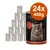 Cat's Love Adult, confezione 24x400g, immagine di lattine con gatto sull'etichetta e testo 'Premium Qualität', visibile scritta 'Rind' su etichetta rossa. Cat's Love Adult, confezione 24x400g, immagine di lattine con gatto sull'etichetta e testo 'Premium Qualität', visibile scritta 'Rind' su etichetta rossa.