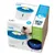 Cat drinking fountain with LED nightlight and petal top, 3 litre capacity. Image shows product features and a cat using the fountain.