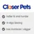 Closer Pets, katter & små hundar, 4-vägs låsning, kan monteras i väggar