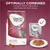 Image shows Concept for Life All Cats dry food 10kg bag and wet food pouch with text: Optimally combined, 1 pouch with the daily portion of dry food. Plate with wet food also shown.