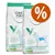 Dos sacos de pienso para perros CONCEPT FOR LIFE Veterinary Diet Hypoallergenic Insect 12 kg, texto visible: 'Reduced food intolerances with hypoallergenic insect protein, skin support', símbolo de porcentaje. Dos sacos de pienso para perros CONCEPT FOR LIFE Veterinary Diet Hypoallergenic Insect 12 kg, texto visible: 'Reduced food intolerances with hypoallergenic insect protein, skin support', símbolo de porcentaje.
