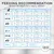 Feeding recommendation chart showing daily dry and wet food amounts for cats by weight from 2kg to 9kg, with icons for activity levels and portion sizes. Includes Concept for Life branding.