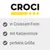 CROCI. Texte en allemand : in Croissant-Form, mit Katzenminze, perfekte Größe.