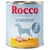Rocco Sensitive Chicken & potato, Single 1 Protein, 800 g. Immagine di una lattina con pollo e patate visibili sull'etichetta. Testo in inglese, tedesco e francese.
